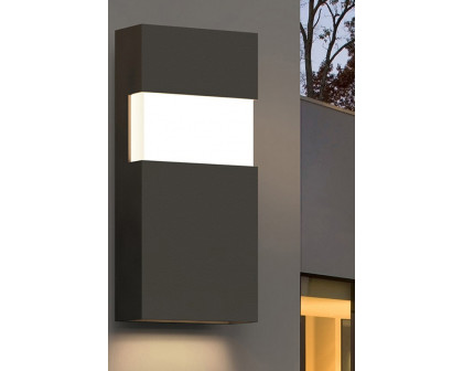 Sonneman Band LED Sconce - Textured Gray, 8"