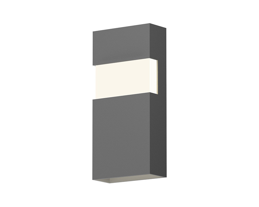 Sonneman Band LED Sconce - Textured Gray, 13"