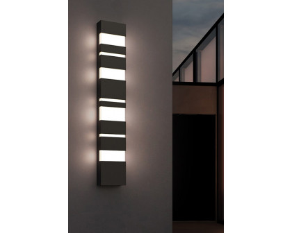 Sonneman Jazz Notes LED Sconce - Textured Gray, 21"