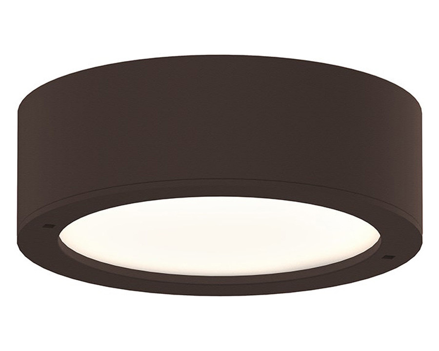 Sonneman REALS LED Ceiling/Wall Mount - Textured Bronze, Plate Lens