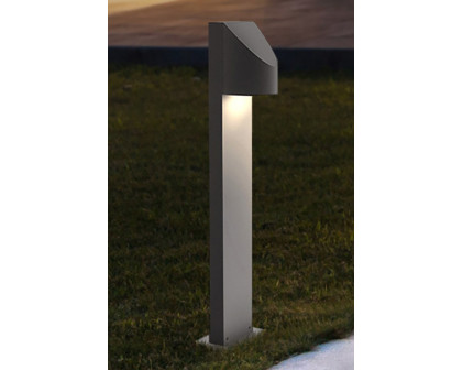 Sonneman Shear LED Bollard - Textured Bronze, 16"