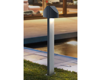 Sonneman Shear LED Double Bollard - Textured Bronze, 16"