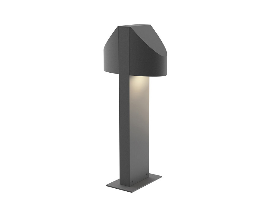 Sonneman Shear LED Double Bollard - Textured Gray, 16"