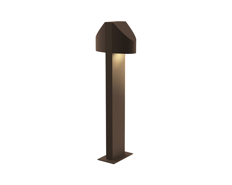 Sonneman Shear LED Double Bollard - Textured Bronze, 22"