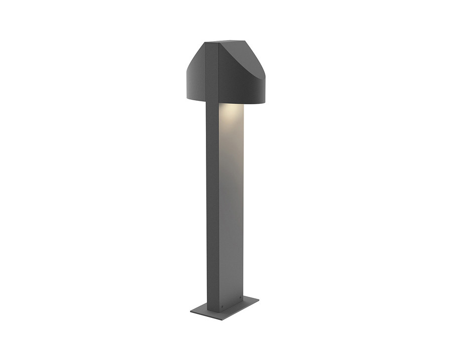 Sonneman Shear LED Double Bollard - Textured Gray, 22"