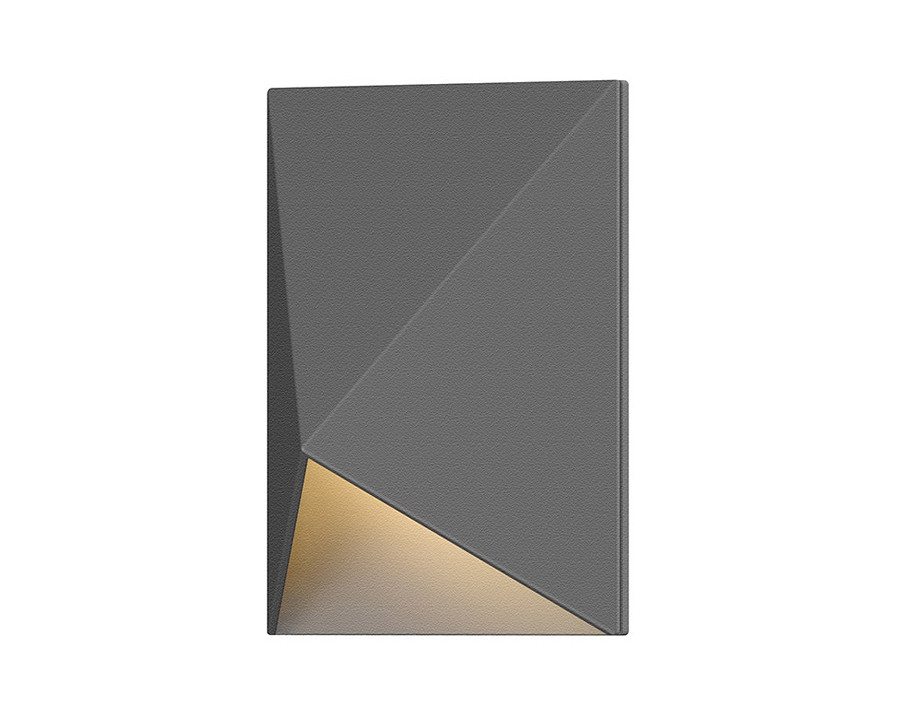 Sonneman Triform Compact LED Sconce - Textured Gray