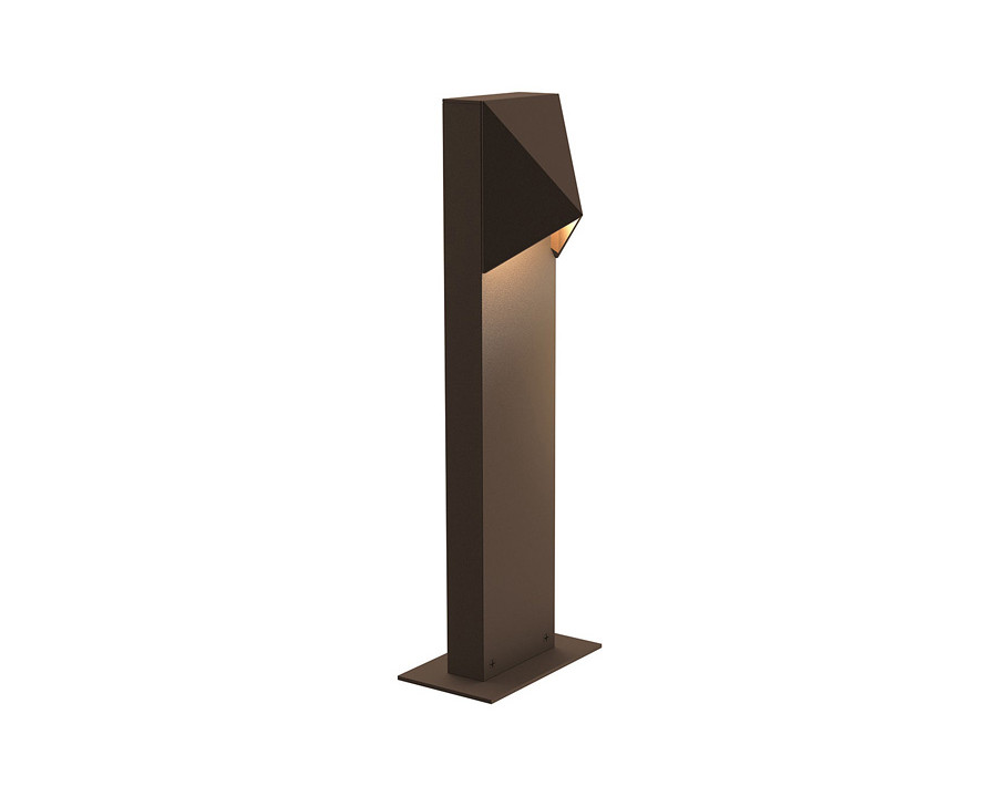 Sonneman Triform Compact LED Bollard - Textured Bronze, 16"