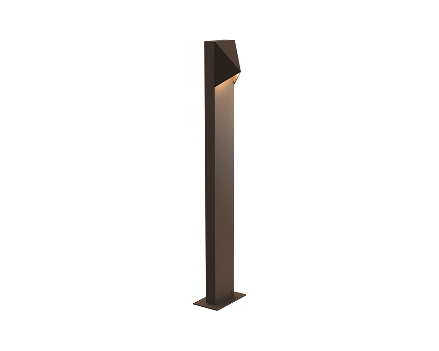 Sonneman Triform Compact LED Bollard - Textured Bronze, 28"