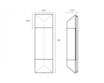 Sonneman - Triform LED Sconce