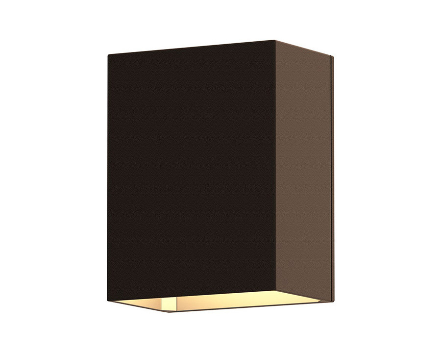 Sonneman Box LED Sconce - Textured Bronze