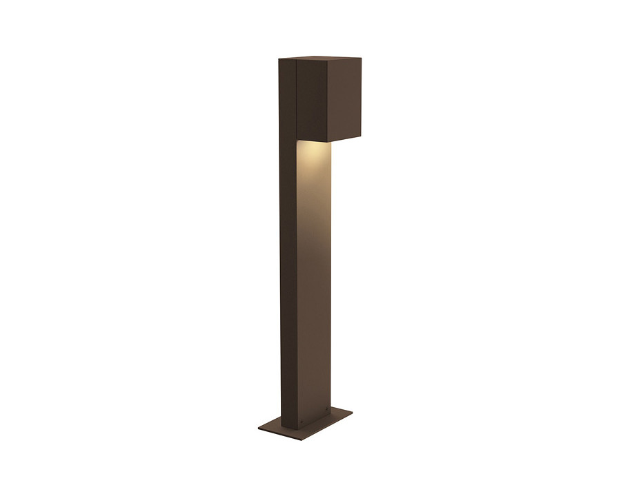 Sonneman Box LED Bollard - Textured Bronze, 22"