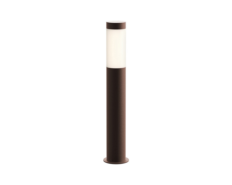 Sonneman Round Column LED Bollard - Textured Bronze, 22"