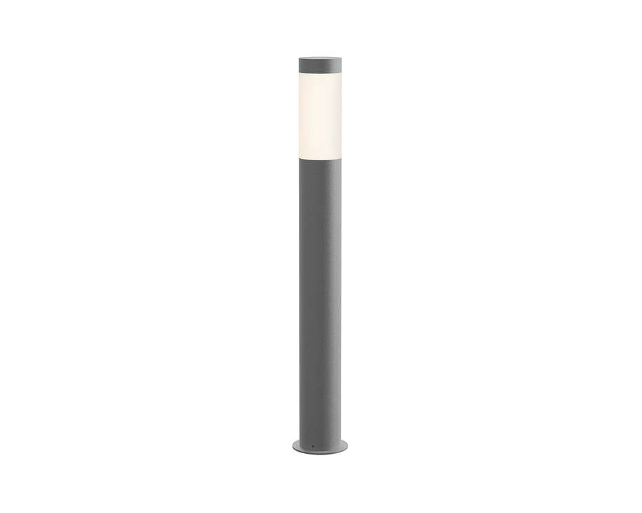 Sonneman Round Column LED Bollard - Textured Gray, 28"