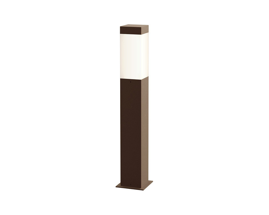 Sonneman Square Column LED Bollard - Textured Bronze, 22"