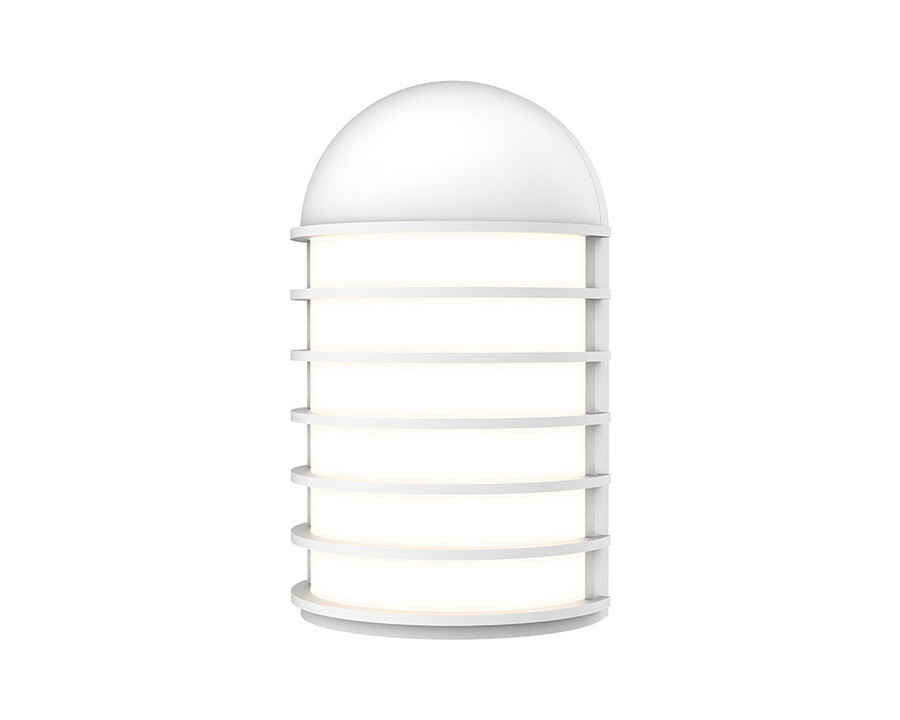 Sonneman Lighthouse LED Sconce - Textured White, Short