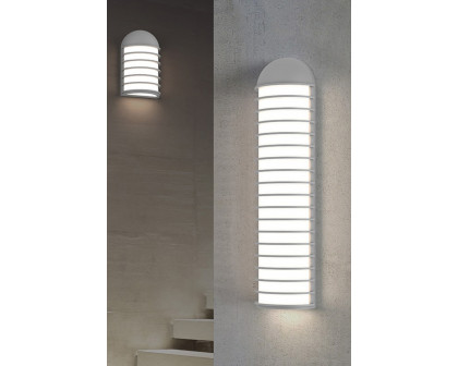 Sonneman Lighthouse LED Sconce - Textured White, Short