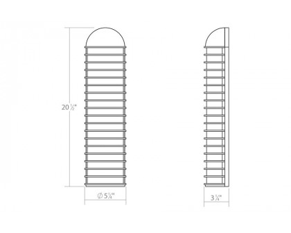 Sonneman Lighthouse LED Sconce - Textured White, Tall