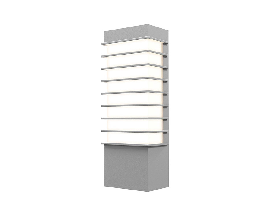 Sonneman Tawa LED Sconce - Textured Gray, 13" Slim