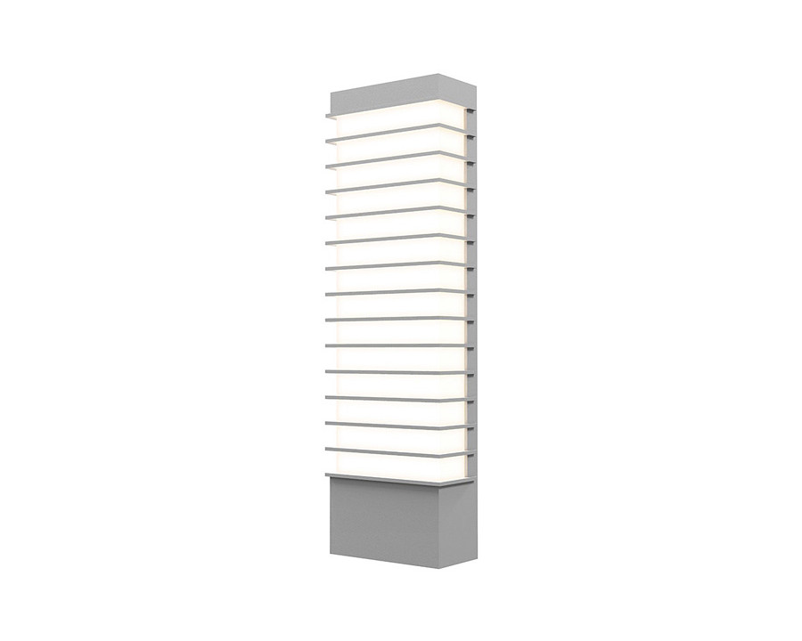 Sonneman Tawa LED Sconce - Textured Gray, 21" Standard