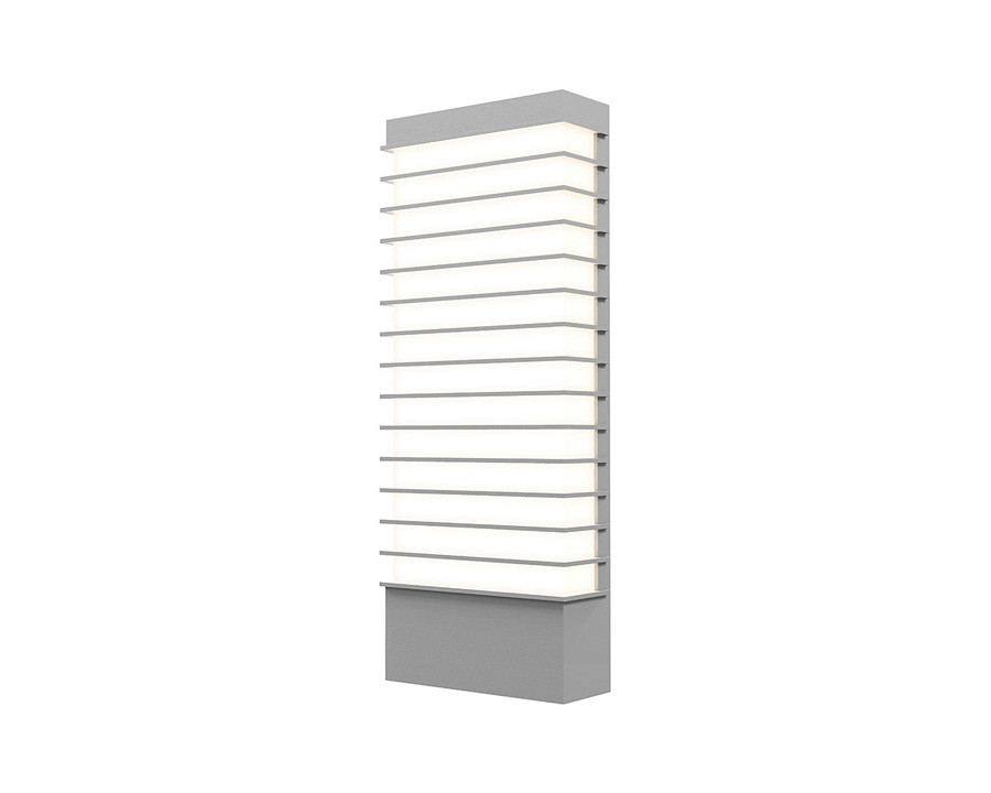 Sonneman Tawa LED Sconce - Textured Gray, 21" Wide