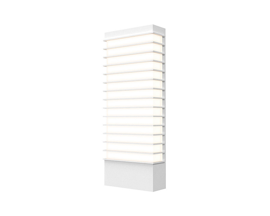 Sonneman Tawa LED Sconce - Textured White, 21" Wide