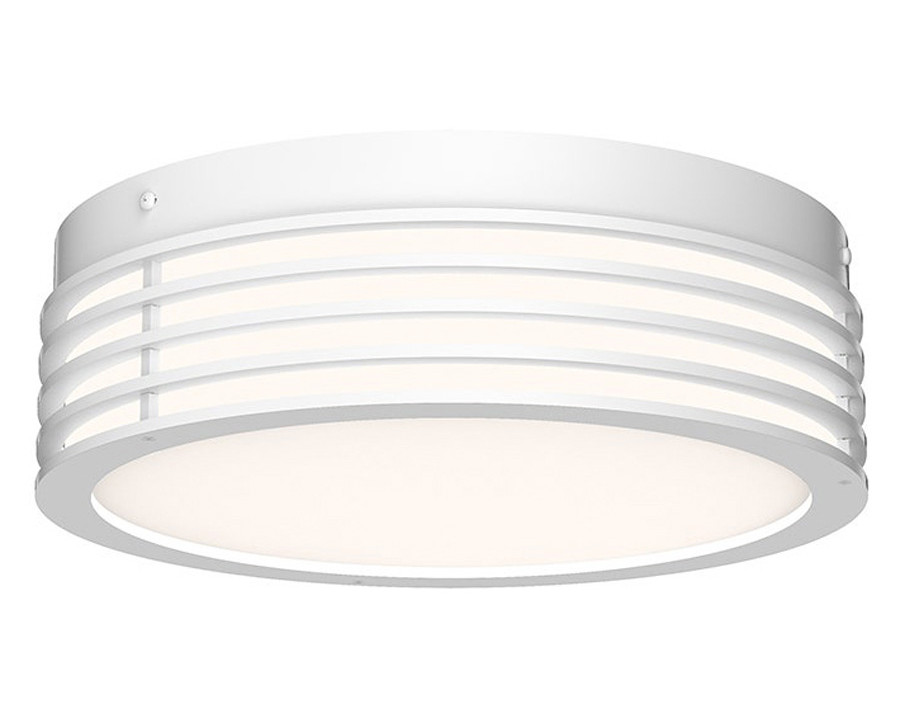 Sonneman Marue LED Surface Mount - Textured White, 10", Round