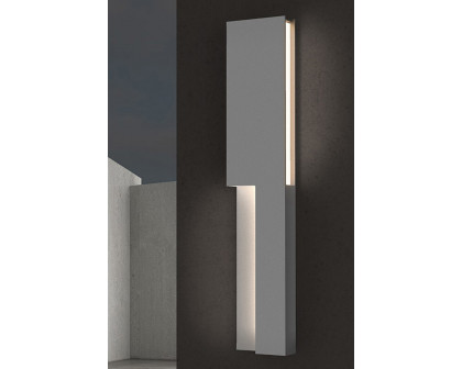 Sonneman Incavo LED Sconce - Textured Bronze, 20"