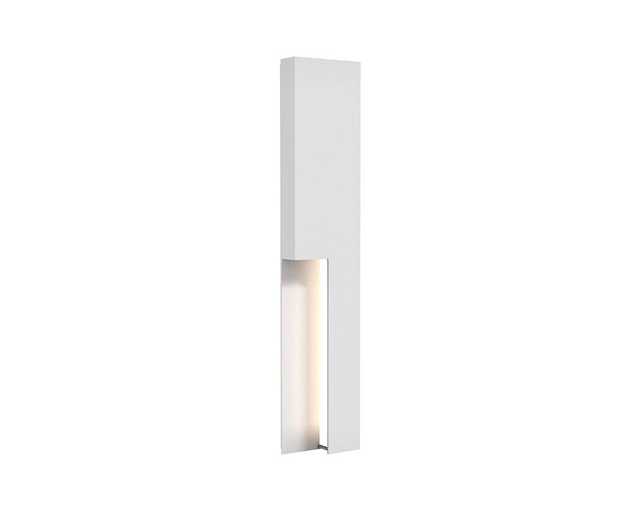 Sonneman Incavo LED Sconce - Textured White, 30"