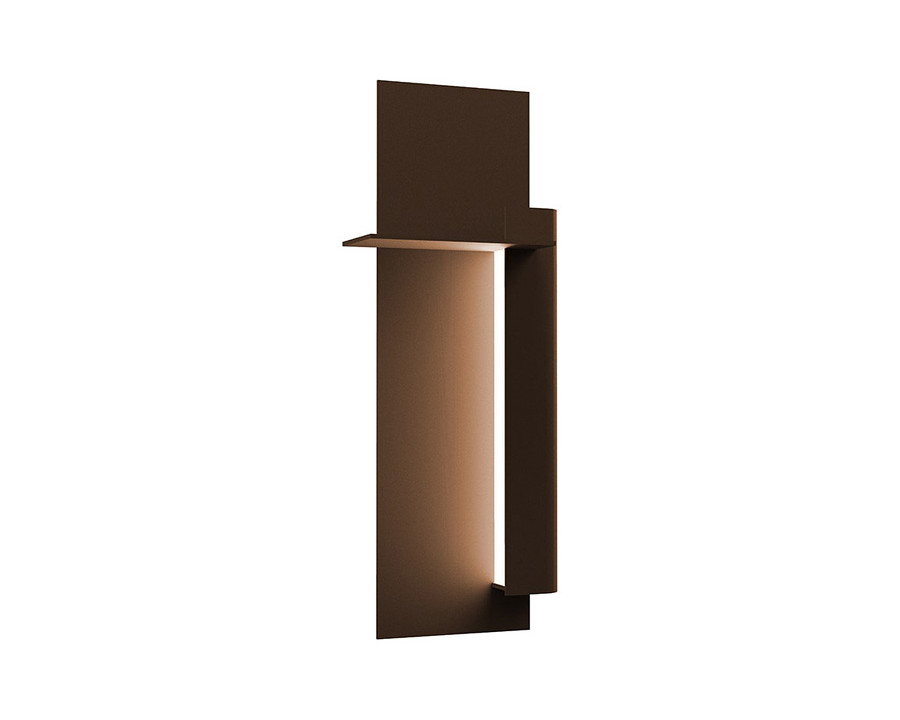 Sonneman Backgate LED Sconce - Textured Bronze, 20", Right