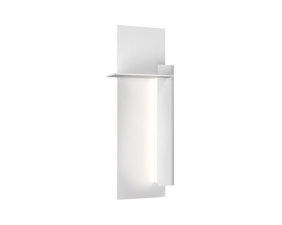 Sonneman Backgate LED Sconce - Textured White, 20", Right