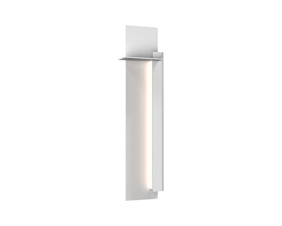 Sonneman Backgate LED Sconce - Textured White, 30", Right