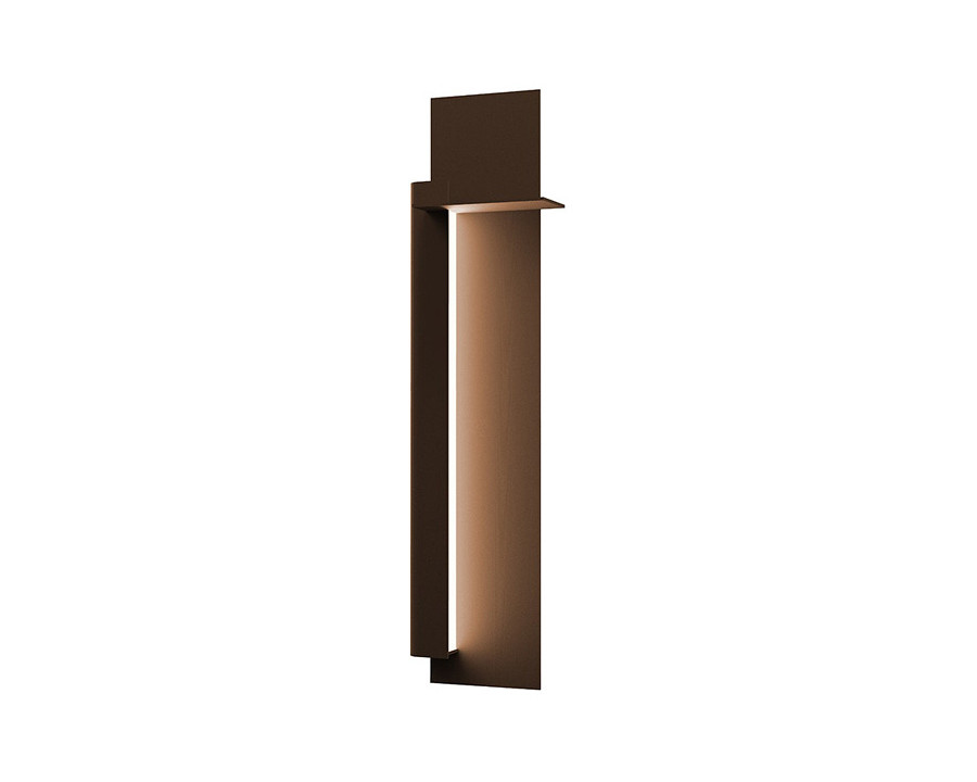 Sonneman Backgate LED Sconce - Textured Bronze, 30", Left