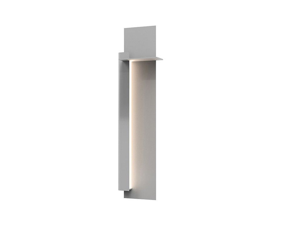 Sonneman Backgate LED Sconce - Textured Gray, 30", Left