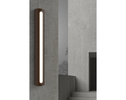 Sonneman Porta LED Sconce - Textured Bronze, 18"