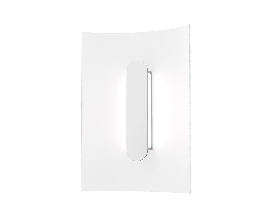 Sonneman Tairu LED Sconce - Textured White, 8"