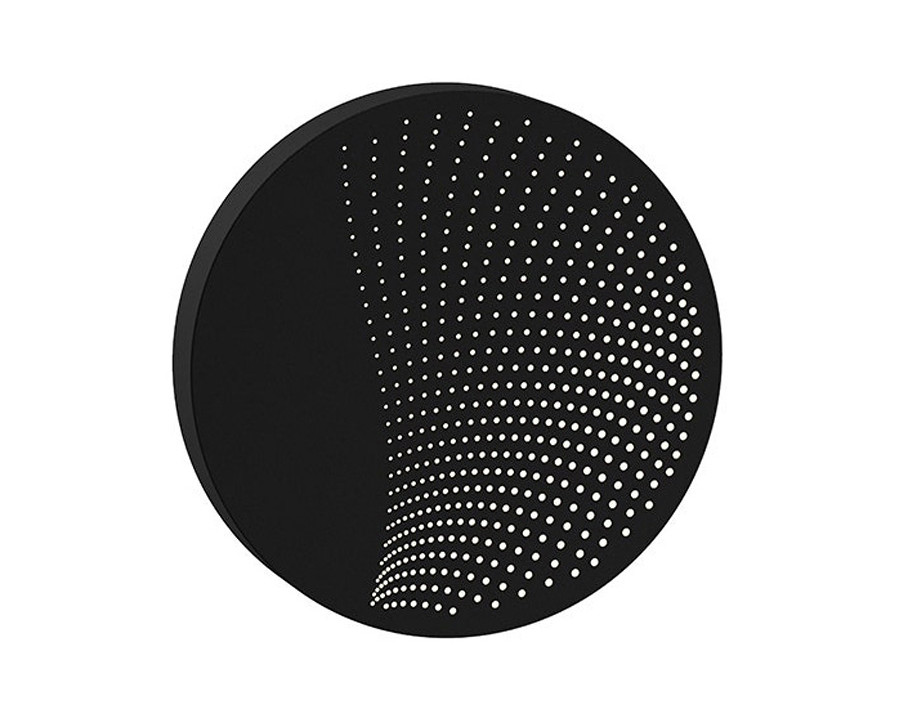 Sonneman Dotwave LED Sconce - Textured Black, Medium, Round