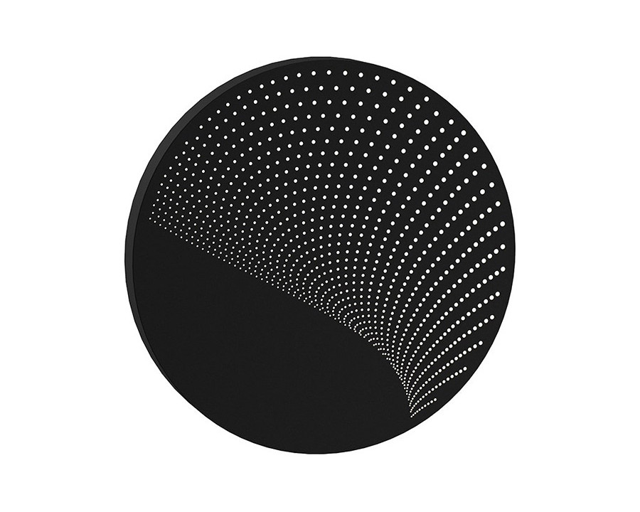 Sonneman Dotwave LED Sconce - Textured Black, Large, Round