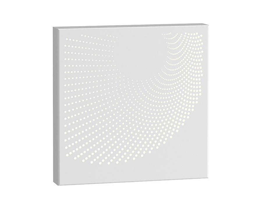 Sonneman Dotwave LED Sconce - Textured White, Square, Square