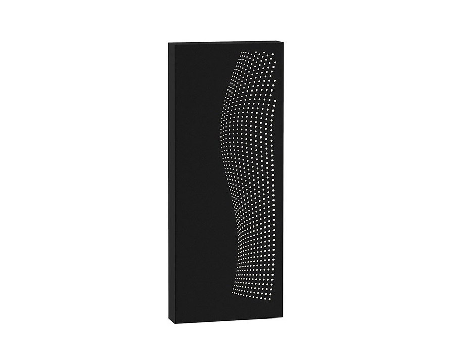 Sonneman Dotwave LED Sconce - Textured Black, Rectangle, Rectangle