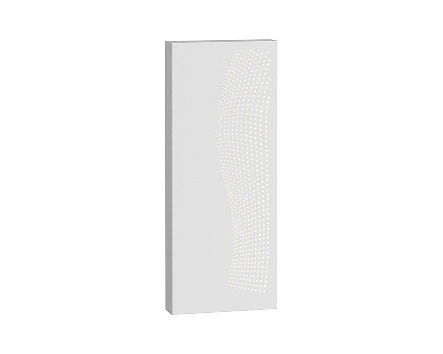 Sonneman Dotwave LED Sconce - Textured White, Rectangle, Rectangle