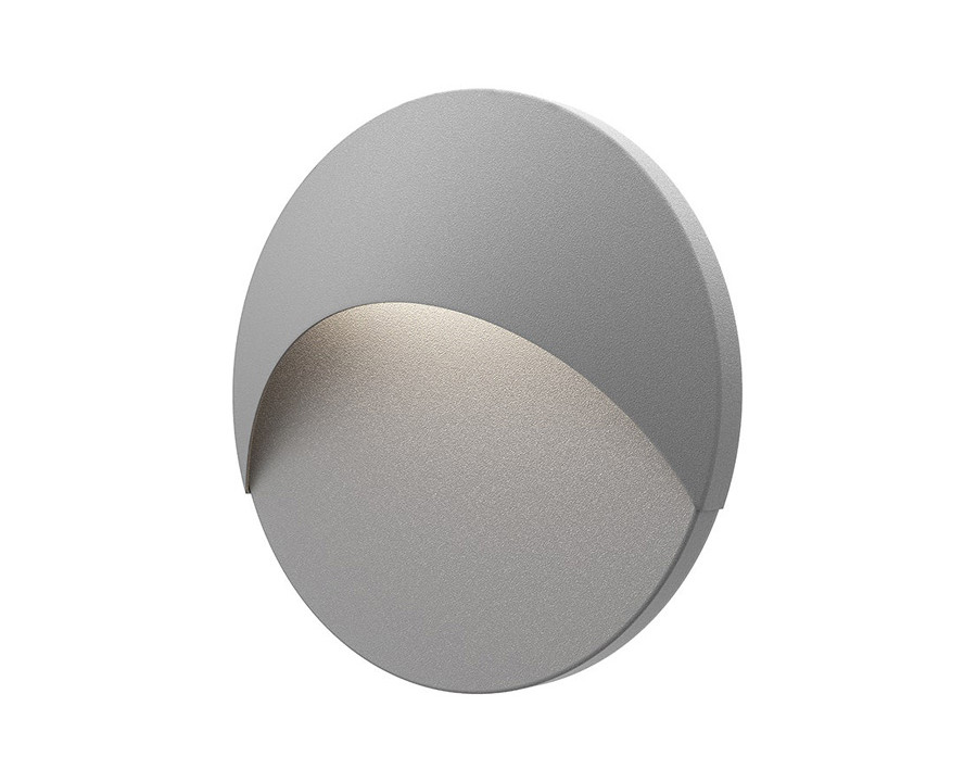 Sonneman Ovos LED Sconce - Textured Gray, Round