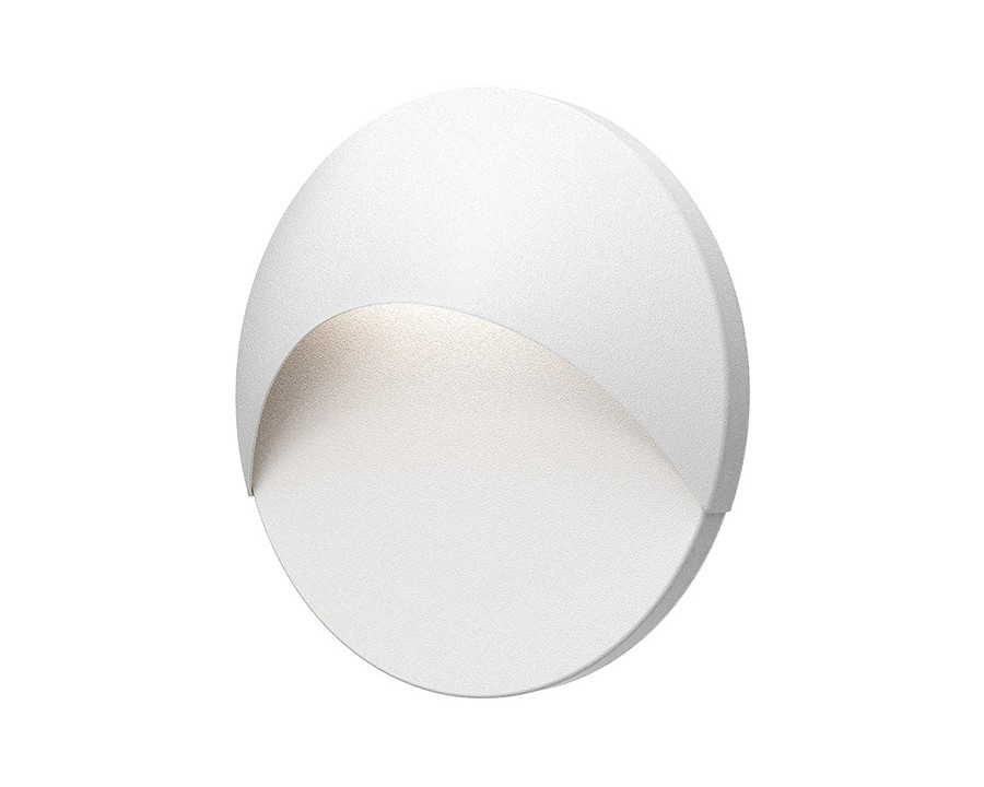 Sonneman Ovos LED Sconce - Textured White, Round