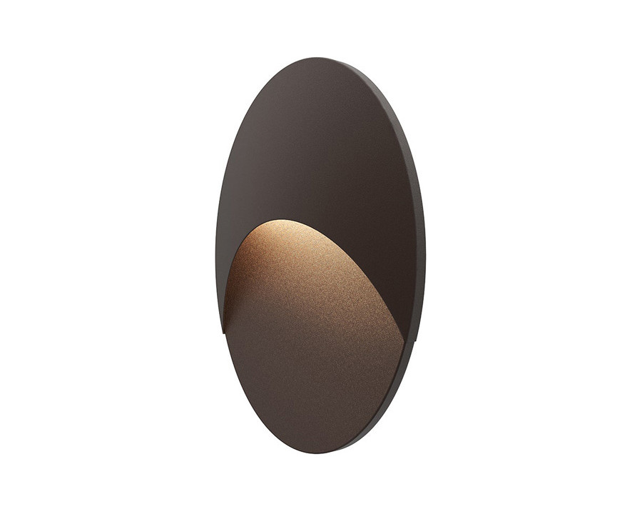 Sonneman Ovos LED Sconce - Textured Bronze, Oval