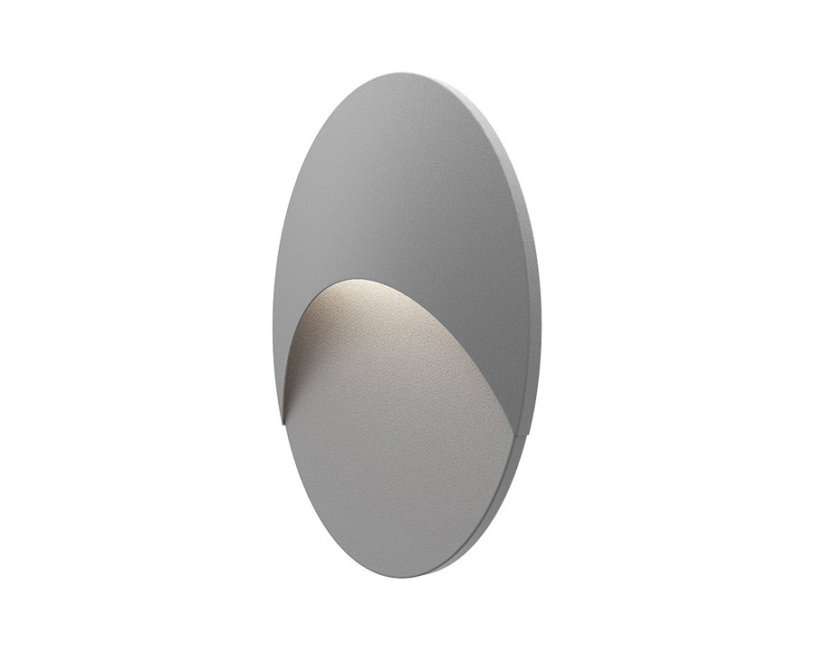 Sonneman Ovos LED Sconce - Textured Gray, Oval