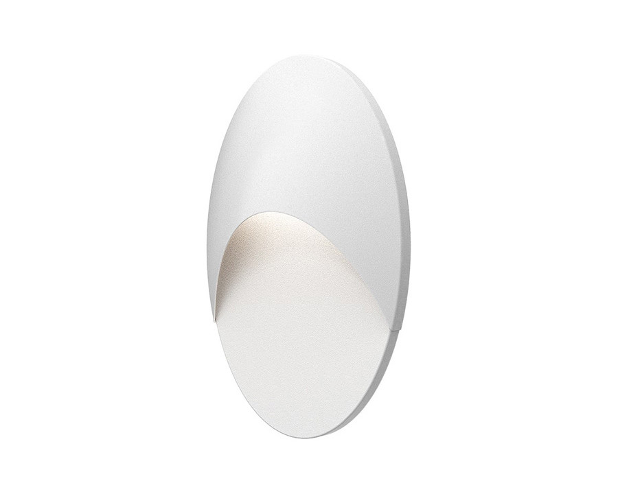 Sonneman Ovos LED Sconce - Textured White, Oval