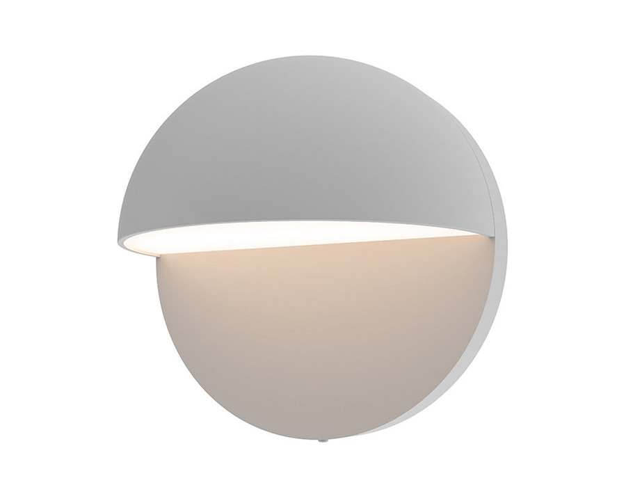 Sonneman Mezza Cupola LED Sconce - Textured Gray, 5"