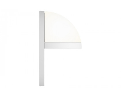 Sonneman Mezza Vetro LED Sconce - Textured White, 8"