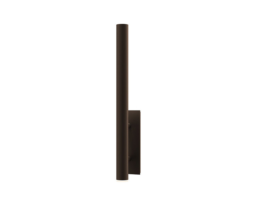 Sonneman Flue LED Sconce - Textured Bronze, 30"