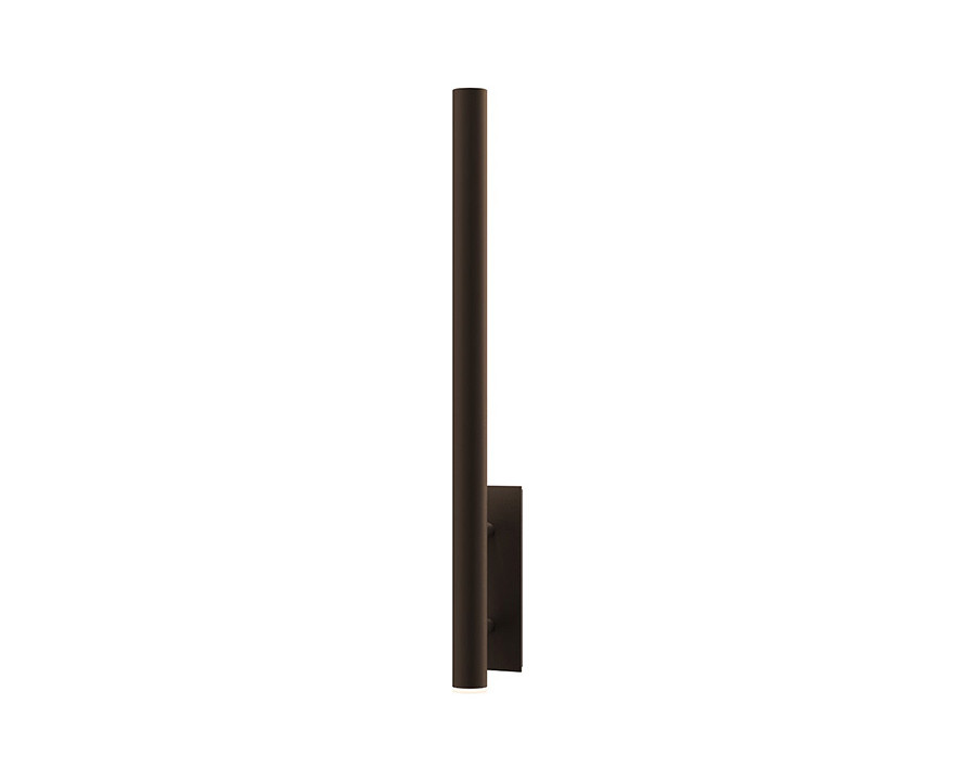 Sonneman Flue LED Sconce - Textured Bronze, 40"