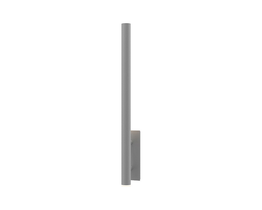 Sonneman Flue LED Sconce - Textured Gray, 40"